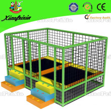 Trampolín para niños con red de seguridad, escalera (14-5-3-1)